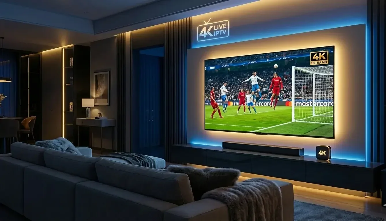 4K Live IPTV – IPTV streaming on a TV