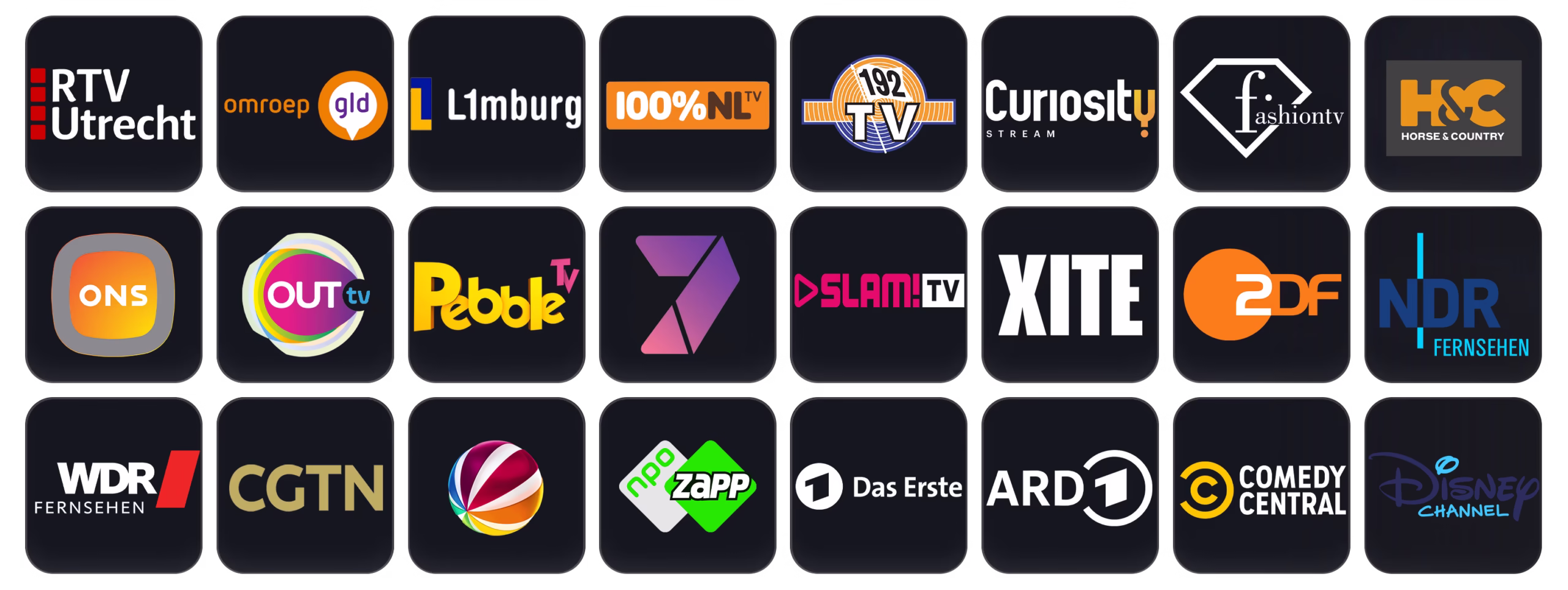 European TV channels on OrigineTV