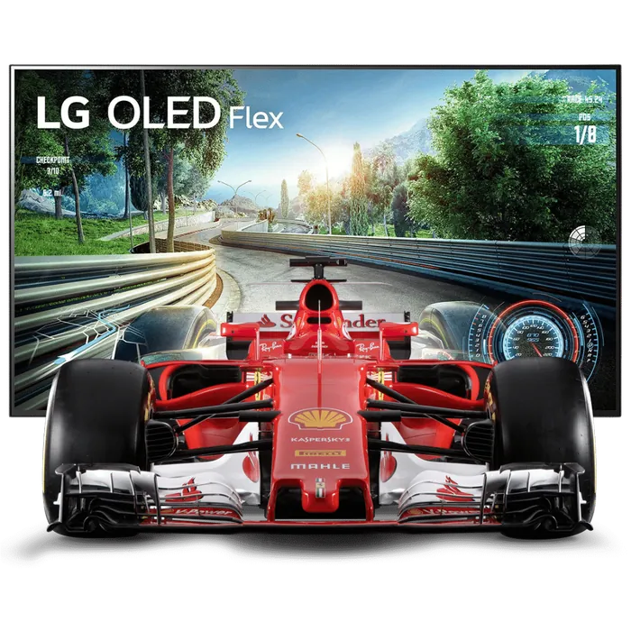 Formula 1 on an LG OLED TV