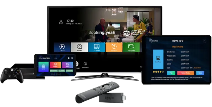 The TiVistation app on a TV, tablet, phone and Fire TV Stick